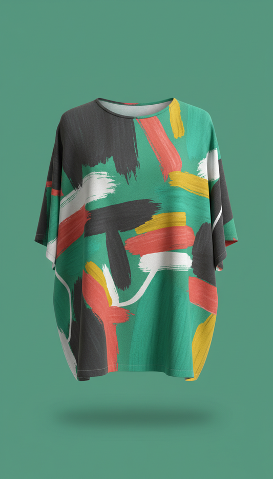 Artist Green Abstract Shirt